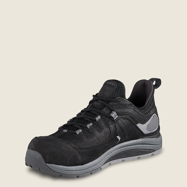 Red Wing Work Shoes Black/Grey - Mens Cooltech™ Athletics - Safety Toe - 2710-GASNL